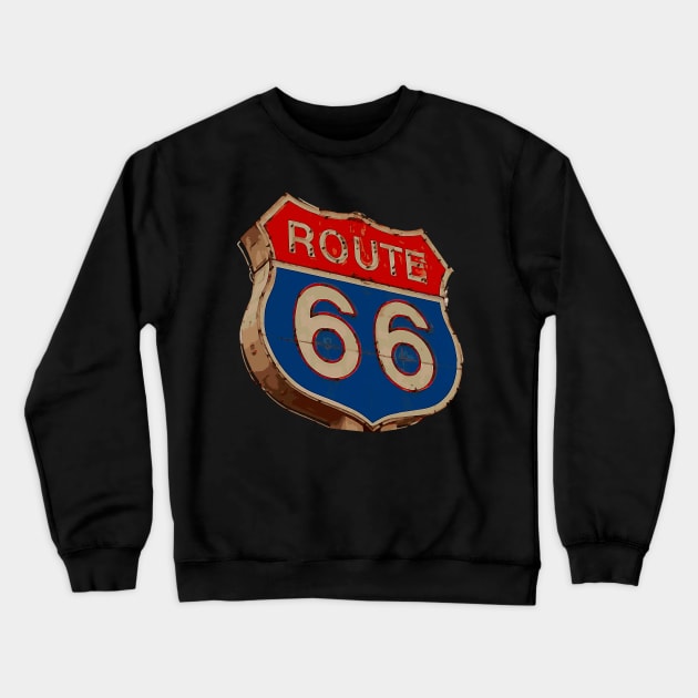 Route 66 Crewneck Sweatshirt by CANJ72